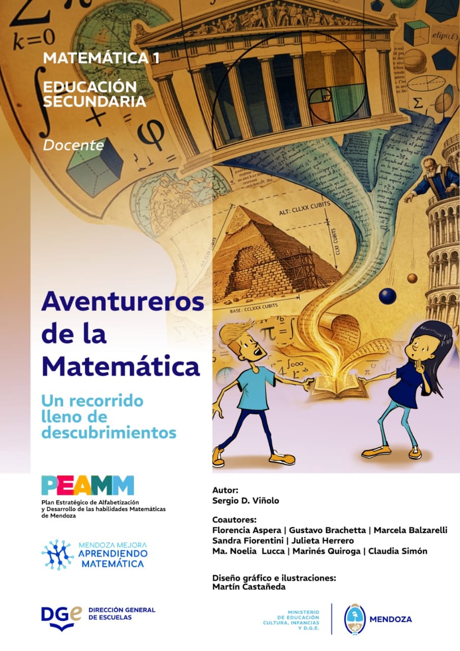 Libro 1° Año, para el Docentes Aventureros de la Matemática.